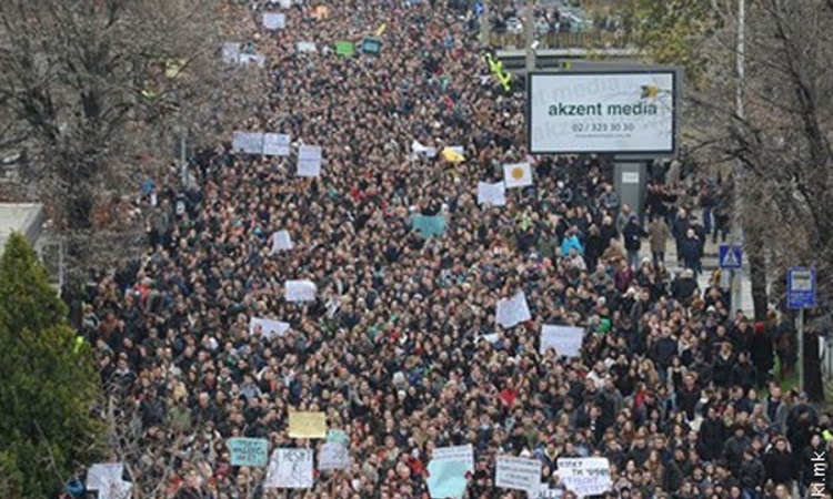 Više hiljada studenata na ulicama Skoplja