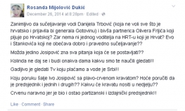 Mijolović-Dukić: Gadljivo gledati HRT koji vode Srbi