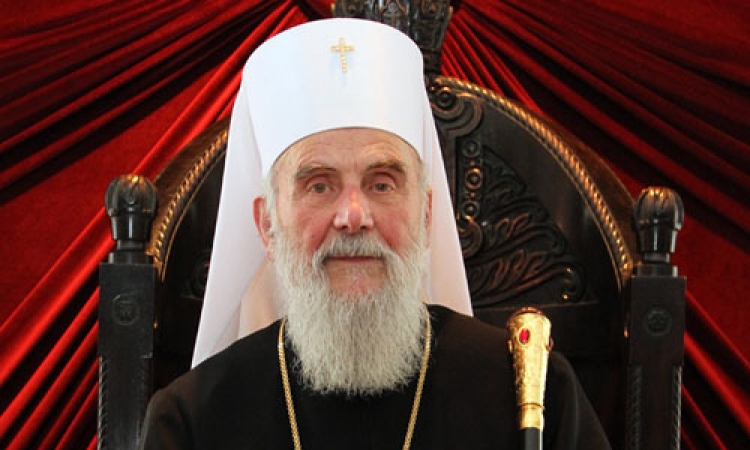Patrijarh Irinej služi liturgiju u hramu Hrista Spasitelja