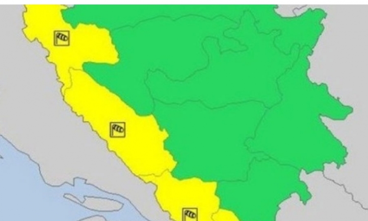 Žuti meteoalarm zbog jakog vjetra