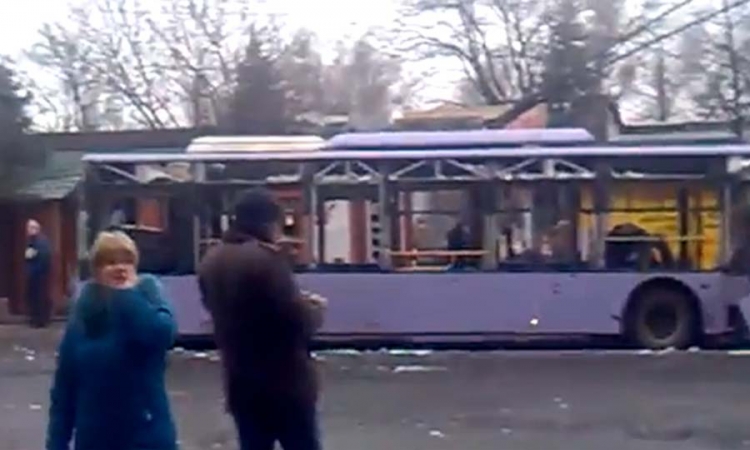 Granata ubila 9 ljudi na tramvajskoj stanici u Donjecku