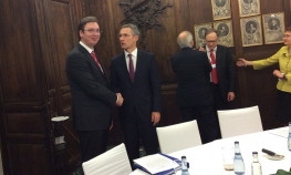 Vučić sa Stoltenbergom u Minhenu