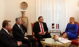 Članovi Predsjedništva BiH razgovarali s Grabar-Kitarovićevom