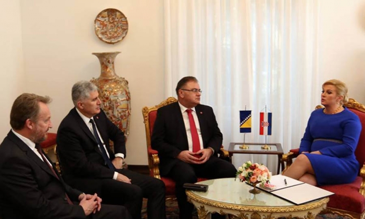 Članovi Predsjedništva BiH razgovarali s Grabar-Kitarovićevom