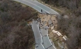 Klizište uništilo magistralni put Budva - Cetinje