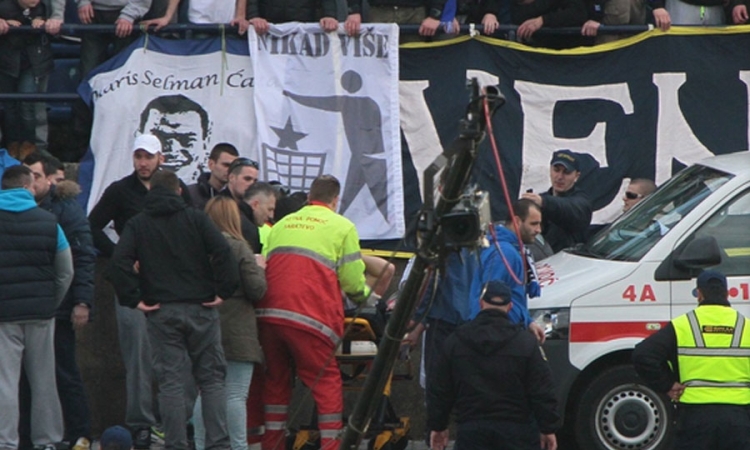 Navijač pao s ograde na stadionu "Grbavica"