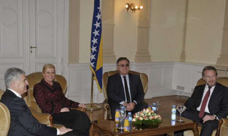 Kolinda Grabar-Kitarović na sastanku u Predsjedništvu BiH