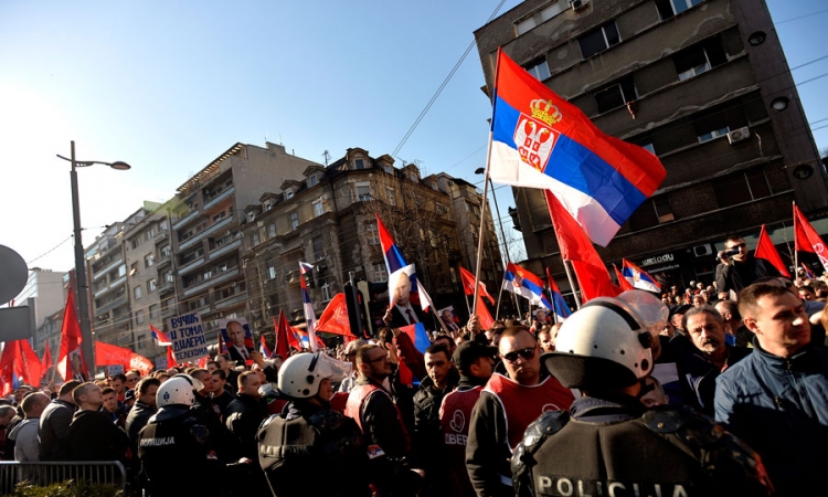 Održan protest ispred vlade Srbije