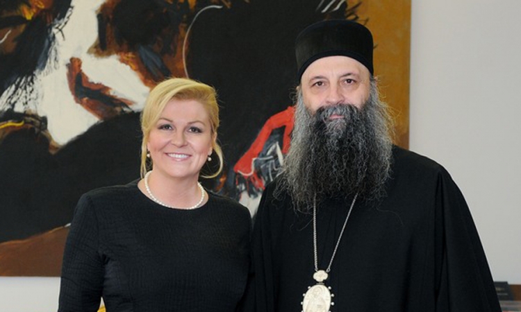 Grabar-Kitarovićeva primila mitropolita Porfirija