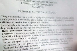 Šaroviću uručeni zahtjevi proizvođača mlijeka