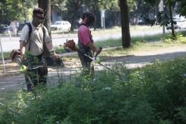 Košenje trave po planu