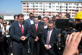 Dodik i Ćosić postavili kamen temeljac za izgradnju obdaništa