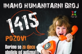 Humanitarni broj 1415 za pomoć djeci s autizmom