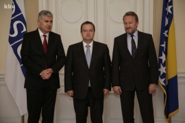Čović, Izetbegović i Dačić o aktuelnoj situaciji u BiH