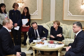 Normandijska četvorka razgovarala telefonom