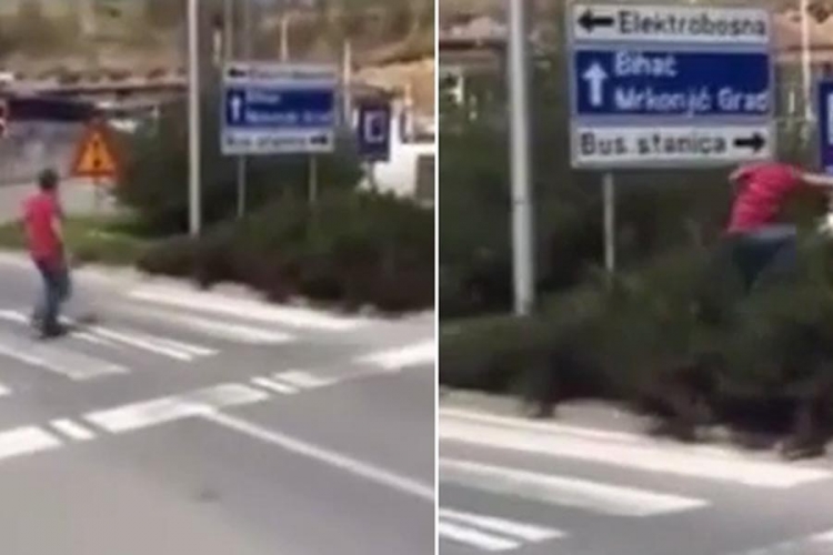Pješački prelaz u Jajcu koji nigdje ne vodi