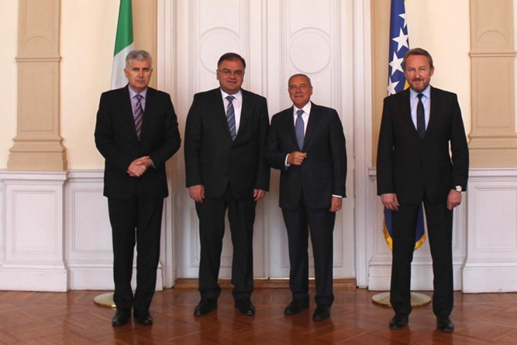 Članovi Predsjedništva BiH primili predsjednika Senata Italije Pijetra Grasa