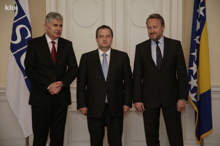 Čović, Izetbegović i Dačić o aktuelnoj situaciji u BiH