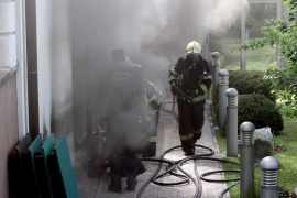 Izgorjeli pomoćni objekat i sauna