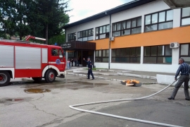 Izvedena vježba evakuacije i gašenja požara
