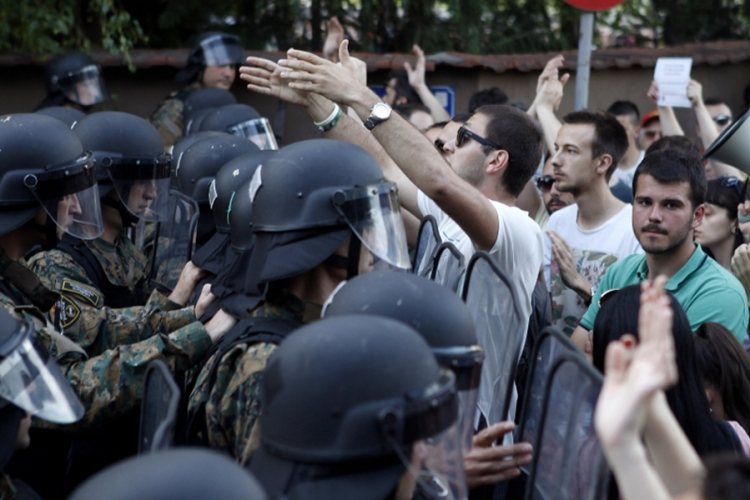 Policija nije dozvolila protest ispred zgrade Vlade Makedonije