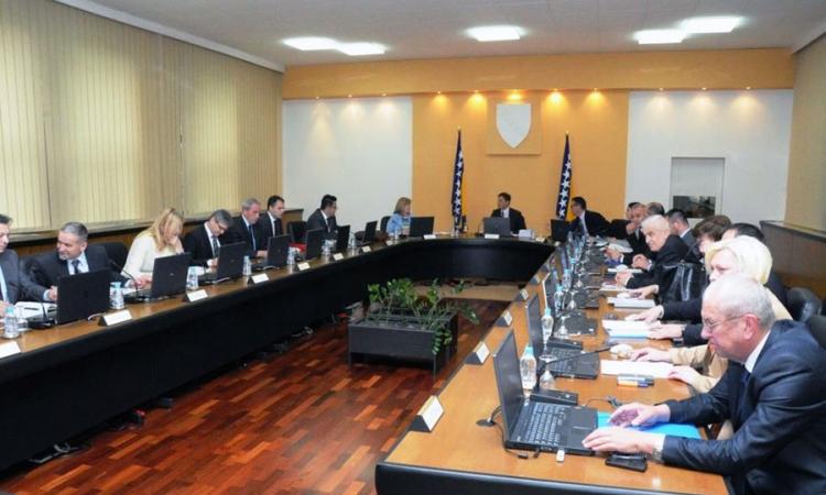 Ministri iz HDZ-a BiH na sjednici Vlade 