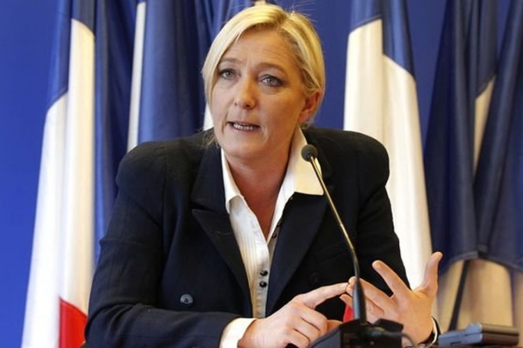 Marin Lepen na sastanku u Moskvi