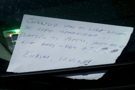 Poruka koju je jedan vozač ostavio drugom oduševila region