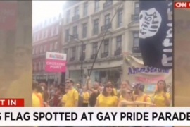 Zastava Islamske države na gej paradi u Londonu