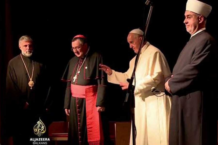 Predstavnici religijskih zajednica s papom