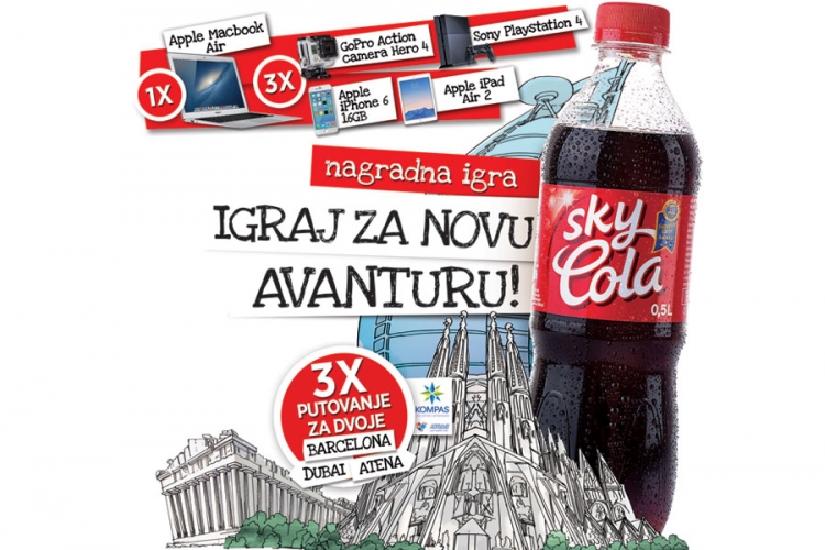 Igraj za novu avanturu - sretni kodovi na čepovima Sky Cole