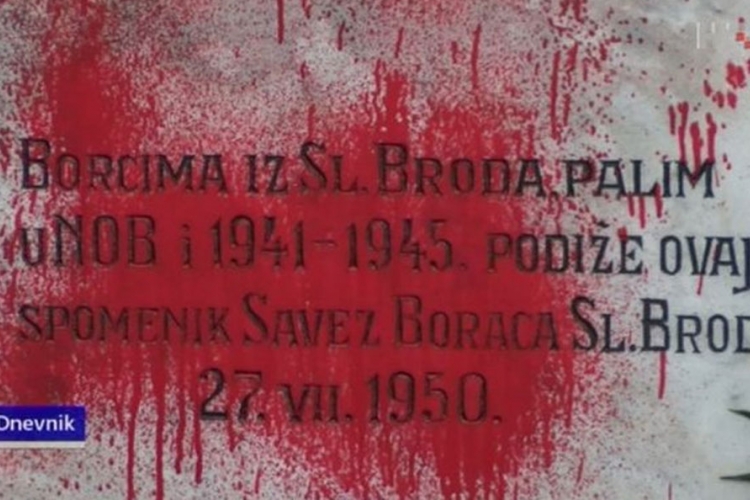 Oskrnavljen još jedan spomenik antifašističke borbe