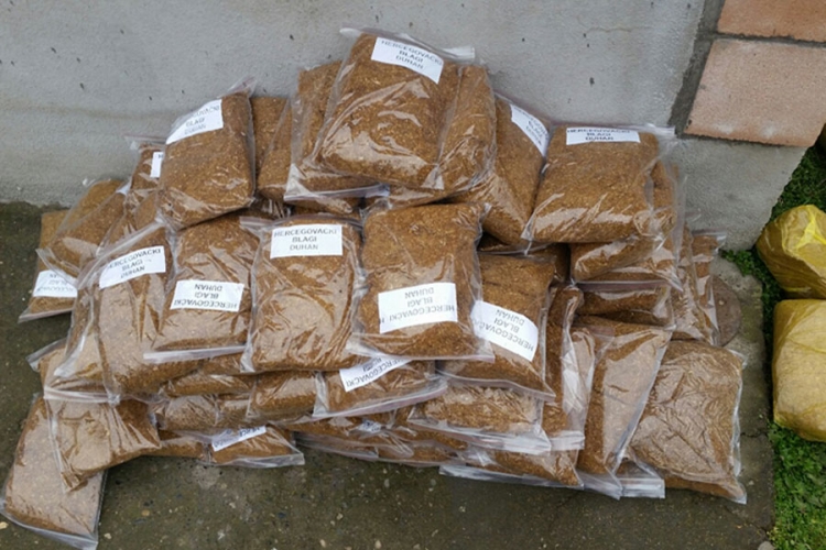 Oduzeto 205 kilograma duvana