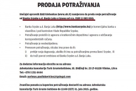 Ukio prodaje 11 miliona evra potraživanja od Banke Srpske