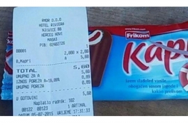 U Herceg Novom sladoled "Kapri" 2,80 evra?