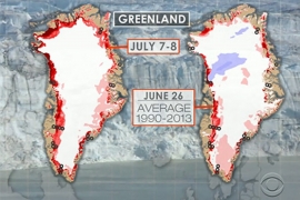 Posljedice globalnog zagrijavanja: Temperatura na Grenlandu narasla 34 ...
