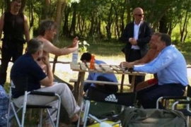 Dodik i Vladika Grigorije na snimanju filma "Na mliječnom putu" (FOTO)