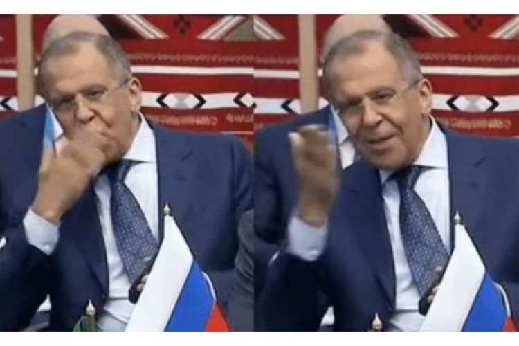 Snimak Lavrova koji šalje poljubac postao hit na internetu