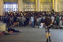 Protesti u znak podrške izbjeglicama u centru Budimpešte
