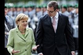 Vučić sa Merkelovom u Berlinu