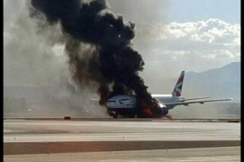 Zapalio se avion u Vegasu, 14 povrijeđenih (FOTO)