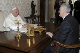 Nikolić se sastao sa papom Franjom