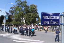 Protest u Banjaluci zbog izvještavanja RTRS-a (FOTO)