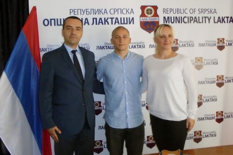 Laktaši: Prijem za zlatnog kik-boksera Sandra Poletana