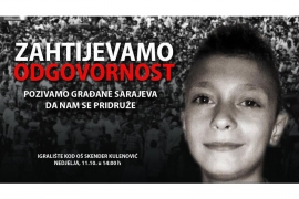 Protesti u Sarajevu zbog pogibije dječaka Saliha