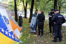 Tuzla: Policija uklonila šatorsko naselje radnika 