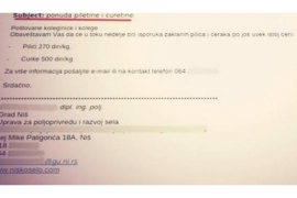 Sa mejla Uprave za poljoprivredu nudio piliće i ćurke