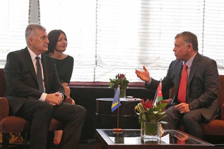 Čović sa kraljem Jordana o mogućnostima ulaganja u BiH