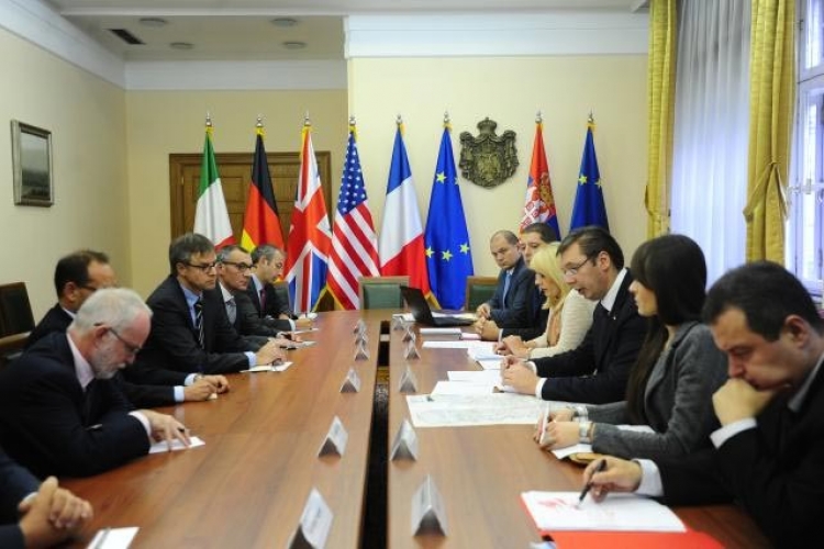  Vučić i ambasadori Kvinte o nesuglasicama po pitanju KiM