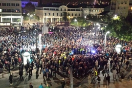 Počeo protest pristalica DF-a u Podgorici (VIDEO)